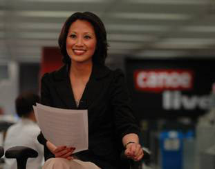 Janette Luu, Toronto's first Vietnamese TV news anchor, gets ready for show time.