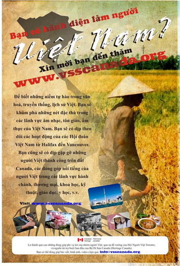 Khám phá các điểm trọng tâm nơi người Canada và người Canada di sản Việt Nam đang mang lại với nhau thông qua một sự hiểu biết tốt hơn về Việt Nam và Canada. Tìm hiểu về người Việt Nam, văn hóa, di sản, lịch sử, hải quan, thực phẩm, nghệ thuật, và nhiều hơn nữa từ người Canada gốc Việt trên khắp Canada