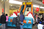 Front of a stand